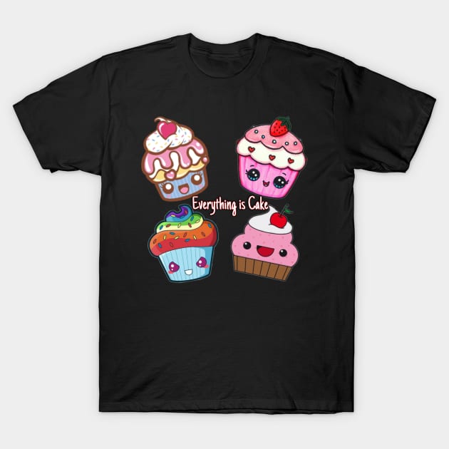 Everything is Cake T-Shirt by Pris25